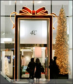 4℃の入り口のイルミネーション